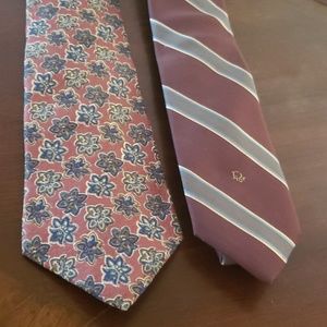 100% Silk Christian Dior Ties
